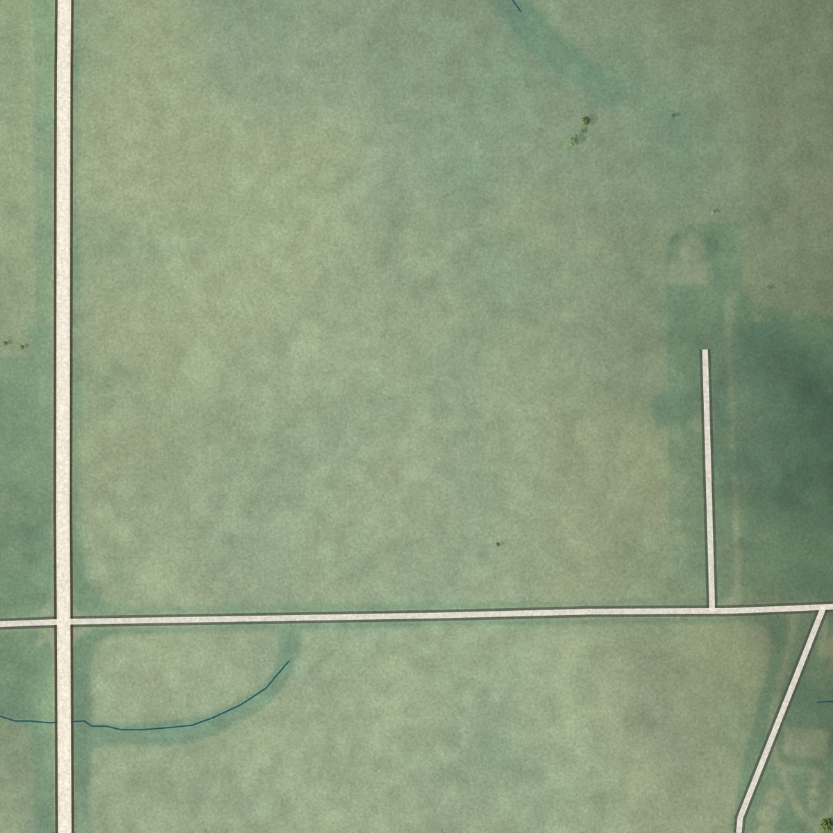 Second close-up of the map of Sardinia, Indiana print showing more streets and buildings