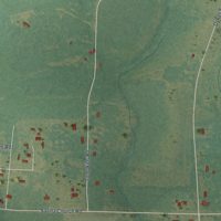 Second close-up of the map of Satilla, Georgia print showing more streets and buildings
