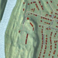 Second close-up of the map of Saugerties South, New York print showing more streets and buildings