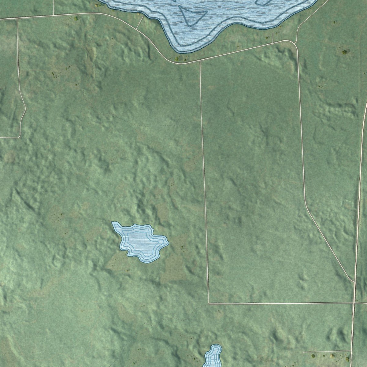 Second close-up of the map of Schoepke, Wisconsin print showing more streets and buildings