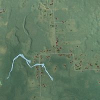 Second close-up of the map of Sciota, Michigan print showing more streets and buildings