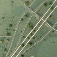 Second close-up of the map of Scipio, Utah print showing more streets and buildings