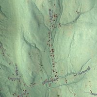 Second close-up of the map of Scott, New York print showing more streets and buildings