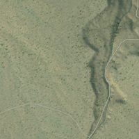 Second close-up of the map of Seama, New Mexico print showing more streets and buildings