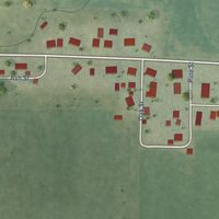 Second close-up of the map of Seaton, Illinois print showing more streets and buildings