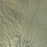 Second close-up of the map of Seba Dalkai, Arizona print showing more streets and buildings
