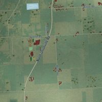 Second close-up of the map of Sebewaing, Huron County, Michigan print showing more streets and buildings