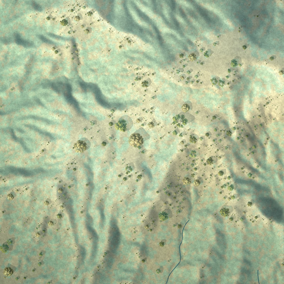 Second close-up of the map of Sedalia, Colorado print showing more streets and buildings