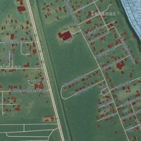 Second close-up of the map of Selmont-West Selmont, Alabama print showing more streets and buildings