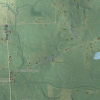 Second close-up of the map of Seneca, Michigan print showing more streets and buildings
