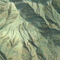 Second close-up of the map of Sespe, California print showing more streets and buildings
