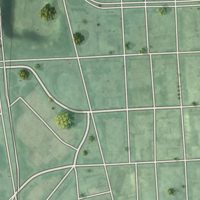 Second close-up of the map of Seton Hill, Maryland print showing more streets and buildings
