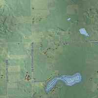 Second close-up of the map of Seville, Michigan print showing more streets and buildings