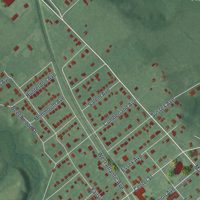 Second close-up of the map of Sewell, New Jersey print showing more streets and buildings