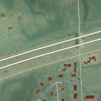 Second close-up of the map of Shaftsburg, Michigan print showing more streets and buildings