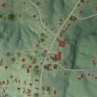 Second close-up of the map of Shakertowne, Missouri print showing more streets and buildings