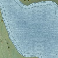 Second close-up of the map of Shaktoolik, Alaska print showing more streets and buildings