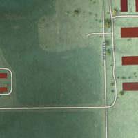 Second close-up of the map of Shamrock Colony, South Dakota print showing more streets and buildings