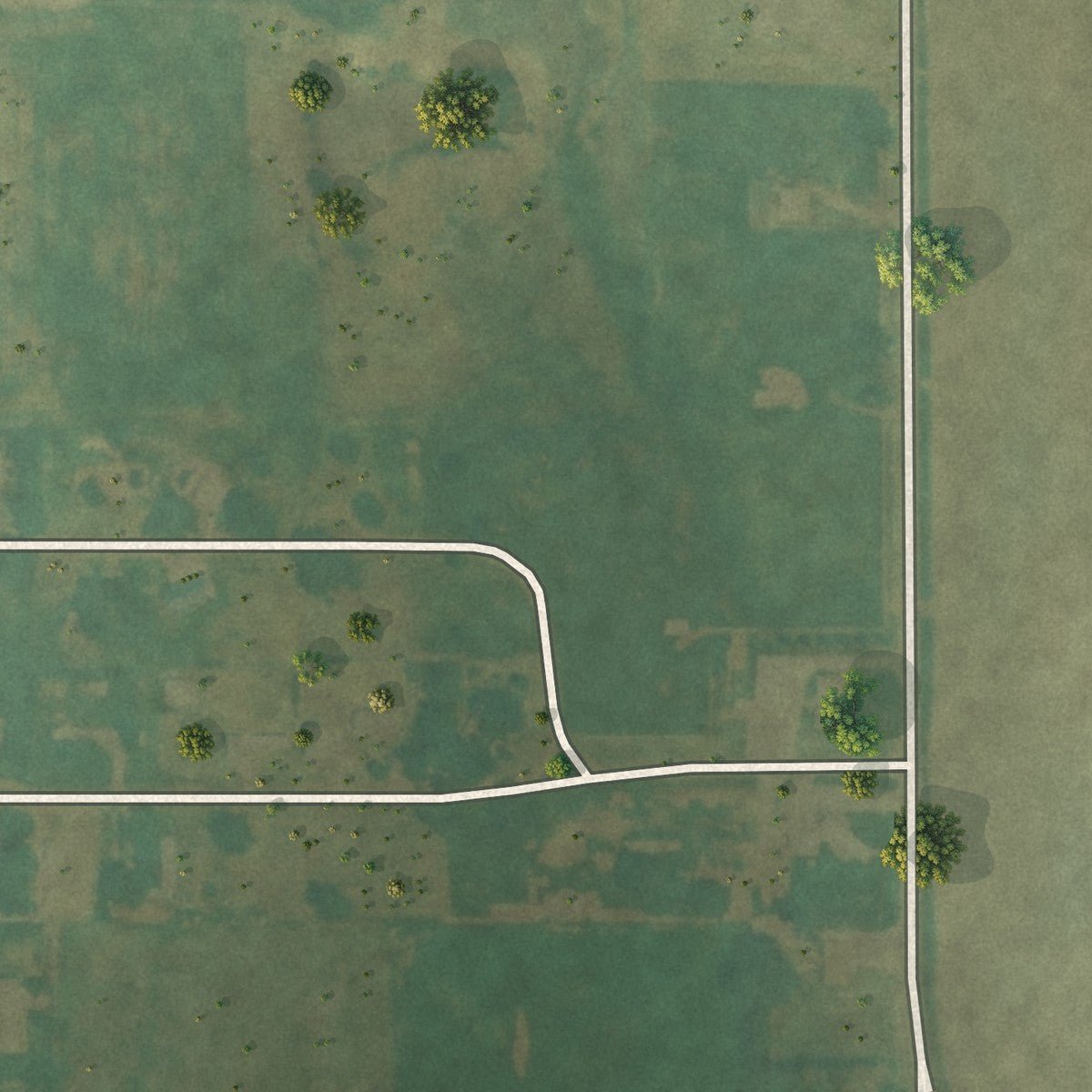Second close-up of the map of Sharon, Kansas print showing more streets and buildings