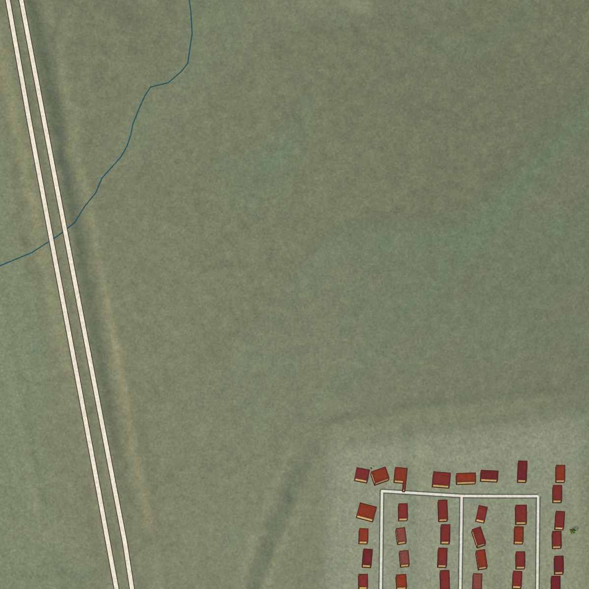 Second close-up of the map of Sheep Springs, New Mexico print showing more streets and buildings