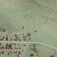 Second close-up of the map of Sheffield, Texas print showing more streets and buildings