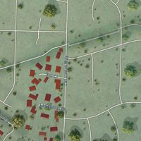 Second close-up of the map of Shell Ridge, California print showing more streets and buildings