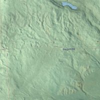 Second close-up of the map of Sherman, Gladwin County, Michigan print showing more streets and buildings