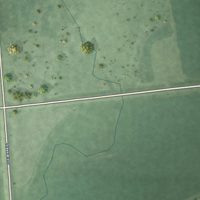 Second close-up of the map of Sherman, South Dakota print showing more streets and buildings