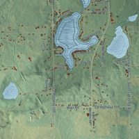 Second close-up of the map of Sherman, St. Joseph County, Michigan print showing more streets and buildings