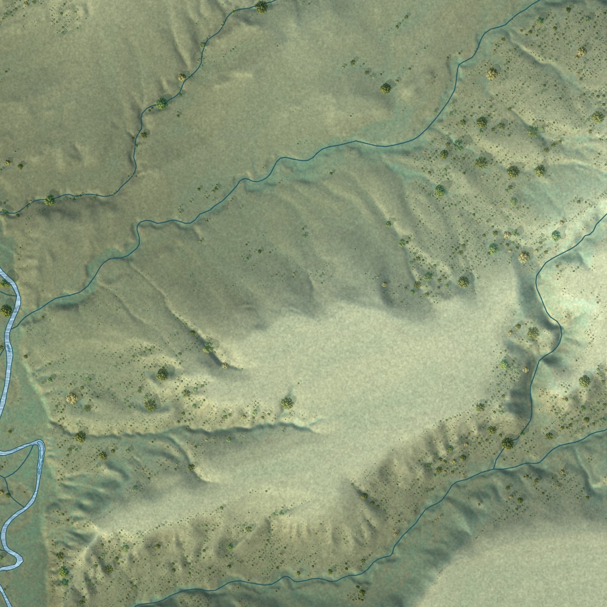 Second close-up of the map of Shields, Montana print showing more streets and buildings