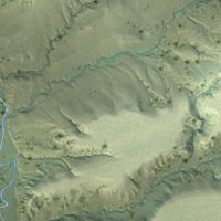 Second close-up of the map of Shields, Montana print showing more streets and buildings