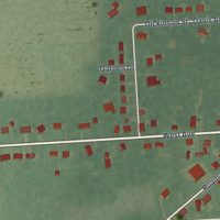 Second close-up of the map of Shiloh, New Jersey print showing more streets and buildings