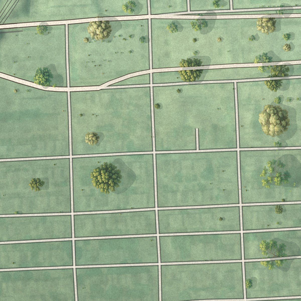 Second close-up of the map of Shipley Hill, Maryland print showing more streets and buildings