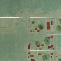 Second close-up of the map of Shumway, Illinois print showing more streets and buildings