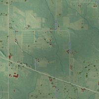 Second close-up of the map of Sigel, Wood County, Wisconsin print showing more streets and buildings