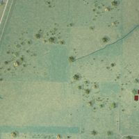 Second close-up of the map of Singer, Louisiana print showing more streets and buildings