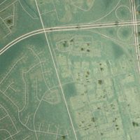 Second close-up of the map of Skippers Corner, North Carolina print showing more streets and buildings