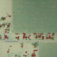 Second close-up of the map of Smith Corner, California print showing more streets and buildings