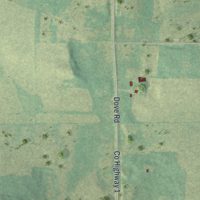 Second close-up of the map of Sobieski, Minnesota print showing more streets and buildings