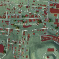 Second close-up of the map of South Fairmount, Ohio print showing more streets and buildings