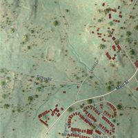 Second close-up of the map of South Fallsburg, New York print showing more streets and buildings