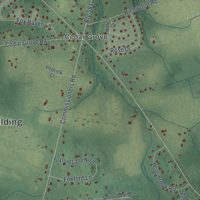 Second close-up of the map of South Harrison, New Jersey print showing more streets and buildings