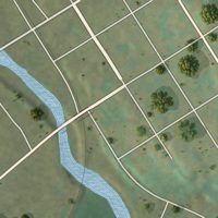 Second close-up of the map of South Philipsburg, Pennsylvania print showing more streets and buildings
