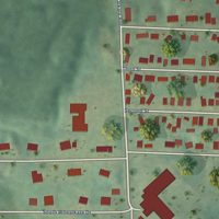 Second close-up of the map of South Range, Michigan print showing more streets and buildings
