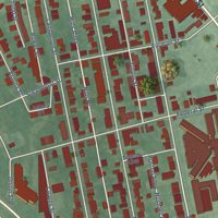 Second close-up of the map of South Trenton, New Jersey print showing more streets and buildings