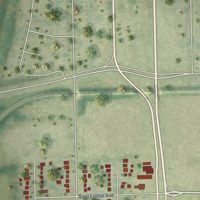 Second close-up of the map of Southern View, Illinois print showing more streets and buildings
