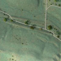 Second close-up of the map of Southview, Pennsylvania print showing more streets and buildings