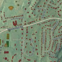 Second close-up of the map of Spackenkill, New York print showing more streets and buildings