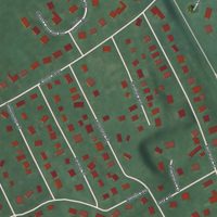 Second close-up of the map of Sparkill, New York print showing more streets and buildings