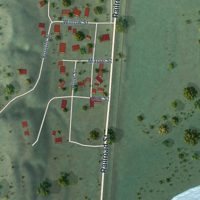 Second close-up of the map of Sparland, Illinois print showing more streets and buildings
